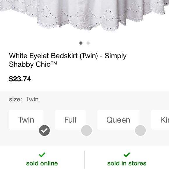 Rachel ashwell shabby chic bedskirts now sold out - Picture 2 of 4